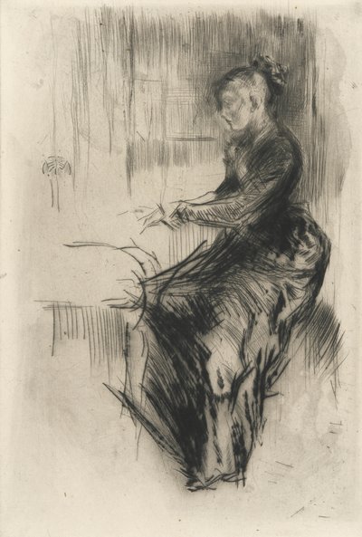 The Piano, c.1875 by James Abbott McNeill Whistler
